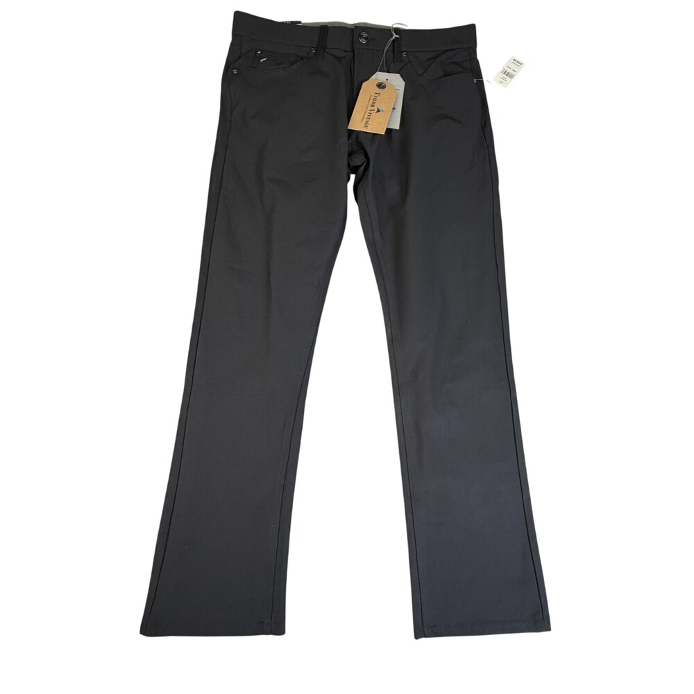 Tailor Vintage Pants Mens 34x30 Black Luxe Performance Khakis Stretch Quick Dry